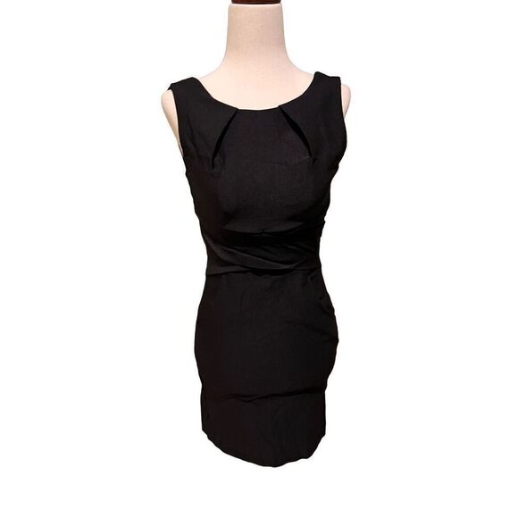 Teeze Me dress women’s size XS sleeveless little black bodycon scoop neck mini - Picture 1 of 9